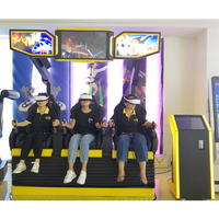 Chaise de cinéma VR 9D professionnelle, simulateur de théâtre mobile à 3 places avec matériau métallique de camion, équipement MR