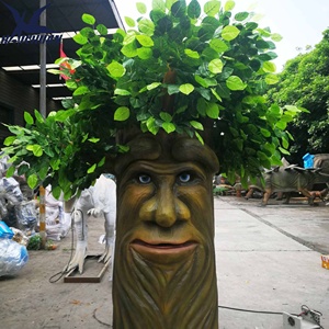 Arbre animatronique interactif parlant, modèle de plante artificielle animée pour la décoration de parcs à thème et de fêtes - Product Image 6