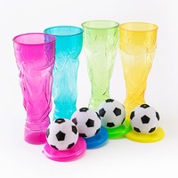 Tasse Hercules en plastique en forme de trophée Copa Del Mundo 650 de 2026 ml/22oz avec jouet de football spongieux