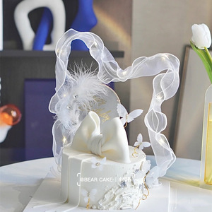 ปลั๊กอินเค้กน้ำผึ้งและขนมหวาน โบว์ริบบิ้นอะคริลิกตกแต่งสำหรับจัดสถานที่จัดงานปาร์ตี้ - Product Image 4