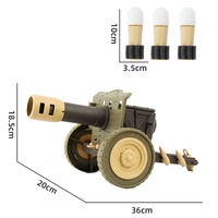 Lanceurs de tir à air comprimé en plastique pour jouets d'airsoft, avec éjection de douilles, balles en mousse souples, réservoir avec 3 balles