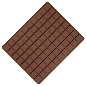 MUYULINS Factory 80 Cavity Square LFGB Platinum Grade Non-Stick BPA Zero Content <b>Silicone</b> Chocolate Mold - Product Image 1