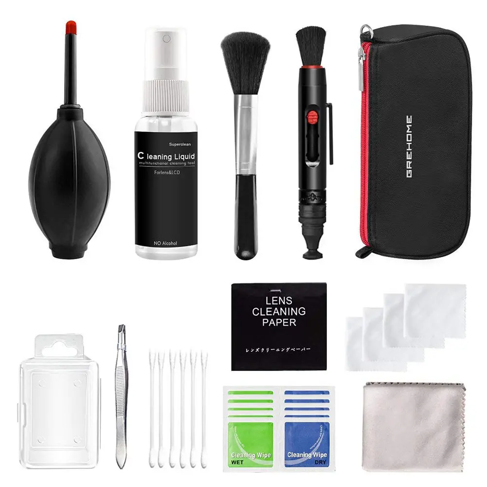 Kit de limpeza para câmeras dslr, conjunto de limpeza com lentes digital e sensor de câmera para câmeras sony fujifilm nikon canon slr dv