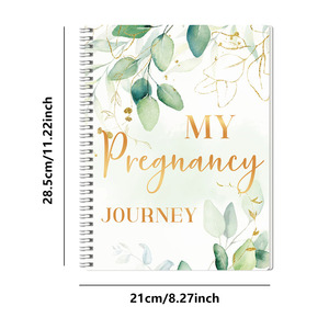 <strong>Pregnancy</strong> Journal <strong>Planner</strong> A5/B5 Loose-Leaf Spiral Bound Saddle Stitching Option Cute Fabric/PVC PP Gift 80 Sheets <strong>for</strong> Expecting - Product Image 3