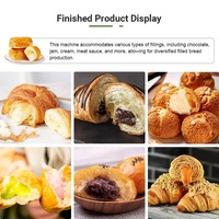 Injecteur automatique de pain de confiture Donut Croissant Macha Machine automatisée de remplissage de bouffée de crème de fromage Injecter le chocolat