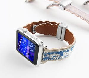 <span class=keywords><strong>Bracelet</strong></span> à boucle magnétique en cuir brodé pour <span class=keywords><strong>Apple</strong></span> Iwatch Series 10 9 8 <span class=keywords><strong>7</strong></span> <span class=keywords><strong>Bracelet</strong></span> de montre intelligente pour <span class=keywords><strong>femme</strong></span> - Product Image 3