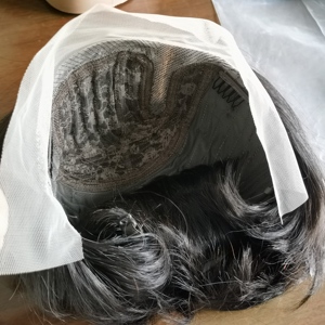 Parrucca riccia Pixie frontale in pizzo con pellicola svizzera Hd all'ingrosso Glueless parrucca anteriore in pizzo con capelli umani brasiliani allineati con cuticole vergini grezze - Product Image 6