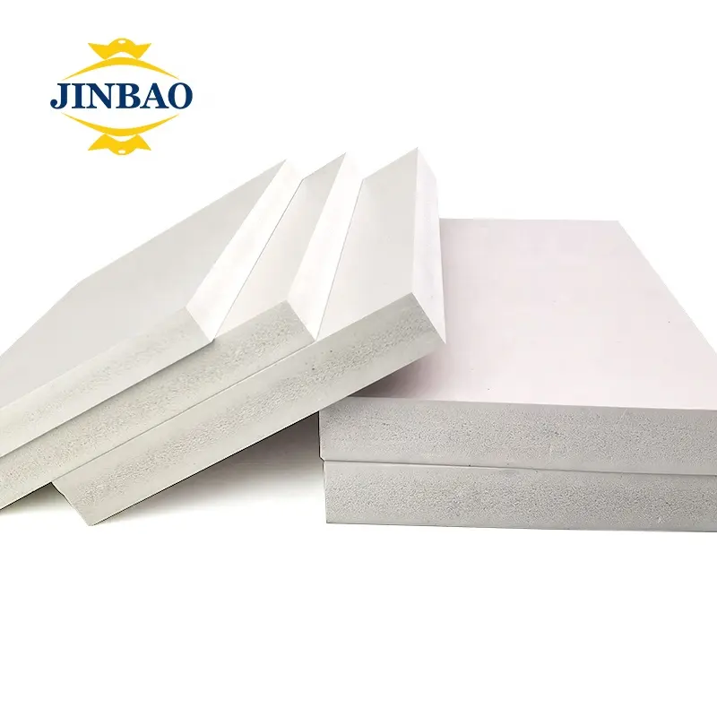 JINBAO-Lámina transparente de pvc de 2mm, 1220x2440mm, 1560x3050mm, tablero de espuma de compresa de pvc blanco