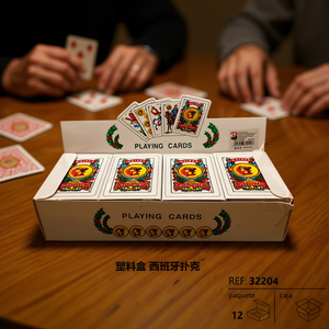 Plastic Spanish <b>Playing</b> <b>Cards</b> 12 Pack Standard Size For Games - Product Image 3