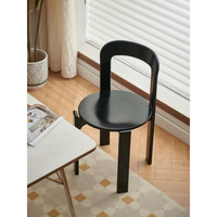 Chaise de Repas de Style Nordique en Bois Massif, Dossier Coloré, pour Maison, Café ou Salon, Modèle Rey