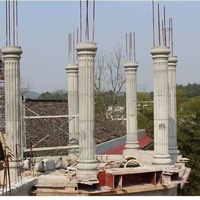 Moule en plastique pour colonne romaine en béton, décoration de maison et de jardin