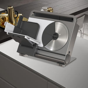 Trancheuse à viande en aluminium moulé sous pression 7.5 "acier inoxydable 430 lame électrique viande fromage nourriture jambon trancheuse commerciale - Product Image 6