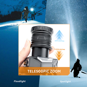 Di động công suất cao Led Đèn Pha USB có thể sạc lại siêu sáng đầu Torch không thấm nước chiến thuật đèn pha cho săn bắn ngoài trời - Product Image 3