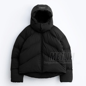 Ropa de Invierno de Alta Calidad, Chaqueta Acolchada con Cierre, Chaqueta Térmica con Capucha para Hombre - Product Image 1