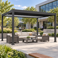 Pergola Bioclimatique Motorisée Minimaliste en Aluminium pour Spa et Retraite Bien-être – Vente Directe Usine