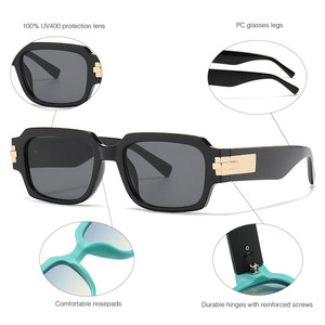 Gafas de Sol Retro Cuadradas con Montura de Concha de Tortuga - Product Image 2