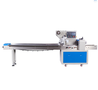 2025 Machine d'emballage automatique à flux pour petits biscuits et biscuits manuelle pour l'emballage de boissons alimentaires et de produits de base