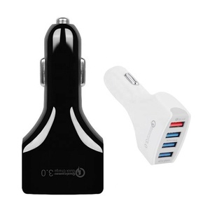 شاحن سريع QC3.0 معتمد من <span class=keywords><strong>Qualcomm</strong></span> مع 4 منافذ USB شاحن سريع جديد أسود - Product Image 4