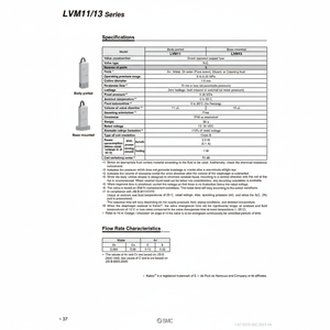 Soupape de commande LVM11-5C-1-Q électrovanne pneumatique SMC - Product Image 1