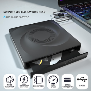 새로운 휴대용 컴퓨터는 소형 디스크 저장 장치 CD 라이터 버너 광학 드라이브 USB 외장 <span class=keywords><strong>DVD</strong></span> 플레이어 카드 리더 드라이브를 사용합니다. - Product Image 2