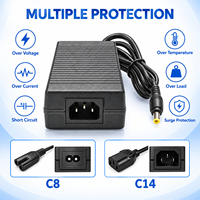 Adaptateur secteur fiable pour ordinateur de bureau, prise britannique, 120W 24V 5A, certifié GS TUV CE FCC RoHS, alimentation fiable pour bande LED, moniteur