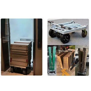Elektrikli açık kasa kamyon site asansör katlama arabası ağır taşınabilir elektrikli platform sepeti içine kiremit mal çekerek - Product Image 3