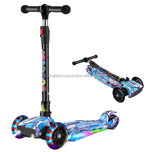 Nouveau <span class=keywords><strong>Mini</strong></span> <span class=keywords><strong>Trottinette</strong></span> pour Enfants avec Roues PU LED, Tricycle <span class=keywords><strong>Jouet</strong></span> Sûr pour Bébé - Product Image 2