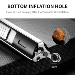 CIGARLOONG Portátil Windproof Chama Ajustável Durável Charuto Tocha Isqueiro com Zinco Liga Corpo e Gift Box - Product Image 3