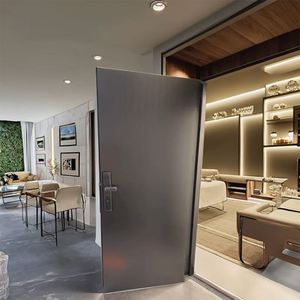 Cửa ra vào bằng thép không gỉ thời trang cửa nội thất tòa nhà thương mại đơn giản chống trộm tùy chỉnh - Product Image 5