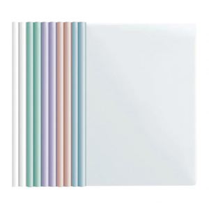 Morandi Color Custom PP A4 <b>Rod</b> Clip Large Capacity Student Triangle Folder Transparent Test Paper <b>Holder</b> Organizer Office School - Product Image 1