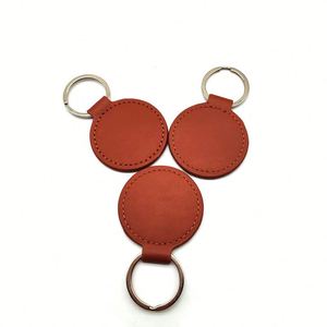 Personalized Leather Keychain with Logo - <b>Custom</b> <b>Key</b> Fobs for Corporate Gifts & Promotional Giveaways - Product Image 3