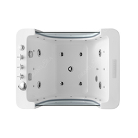 Baignoire de natation pour enfants baignoire à bulles autoportante pour bébé équipement de spa enfants avec thermomètre baignoire pour bébé