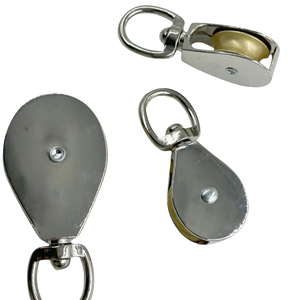 Carrucola singola puleggia in acciaio inossidabile tipo occhio girevole ss304 o ss316 - Product Image 1