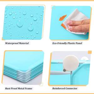 Estante de almacenamiento de libros de PP Estantería móvil de plástico portátil DIY a precio barato - Product Image 6