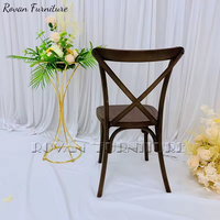 Prix usine de haute qualité nouvelle chaise en résine X chaise de mariage en bois couleur peut être utilisée pour un événement de fête