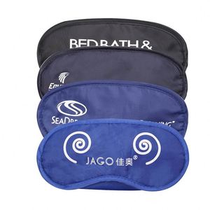 Vente en gros de couvre-yeux en satin personnalisés avec logo, multicolores, pour une relaxation nocturne, pour hôtel, spa, voyage - Product Image 2