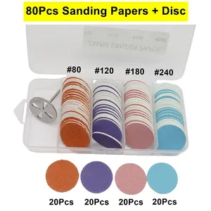 Nuevos 80 Discos de Papel de Lija con Broca Metálica para Uñas de 0.98 Pulgadas - Repuesto de Brocas para Taladro de Uñas para Pedicura y Manicura - Product Image 3
