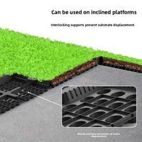 X120 modulaire en plastique noir jardinière toit jardin vert système de plateau de toit pour légumes et fleurs