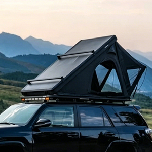 Hard Shell Rooftop Tents Outdoor 3-4 Person Aluminum Clamp Solar Panels Wholesale Double Layer <b>Car</b> Rooftop Tent With Ladder Roof - Product Image 1