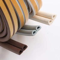 Cinta de Sellado Autoadhesiva de Espuma EPDM de Alta Elasticidad Tipo D, Reductora de Ruido, Resistente al Viento, Insonorizante y Antipolvo para Puertas y Ventanas