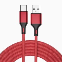 Câble de données USB C en nylon tressé, micro USB Type C en aluminium V8, OEM ODM, charge rapide 2.4A, 1M 1.5M 2M 3M pour Android