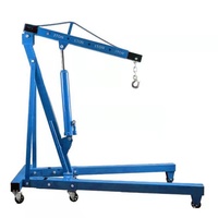 Outil de levage de moteur d'entretien de moteur de voiture de style pliant grue d'atelier hydraulique 2T