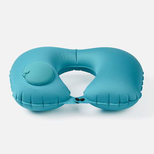 Almohada de Viaje en Forma de U, Inflable Automática, para Avión y Auto, Almohada Circular Plegable, Tipo Presión, Cojín para Cuello - Product Image 4