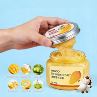 Crème Exfoliante Naturelle Privée pour Bain et Spa, Nourrissante, Éclaircissante, Contrôle du Sébum, Nettoyante Douce pour Tous Types de Peaux, Corps, Vitamine C