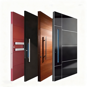 Puertas de Entrada Inteligentes de Lujo con Múltiples Cerraduras, de Aluminio Fundido, <span class=keywords><strong>Metal</strong></span>, Acero Inoxidable, Entrada Principal Única, Antirrobo, Puertas de Seguridad Exteriores - Product Image 6