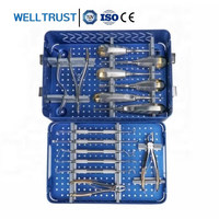 Ensemble d'instruments dentaires vétérinaires CE ISO, kit complet de chirurgie dentaire pour petits animaux, kit d'extraction dentaire de qualité supérieure
