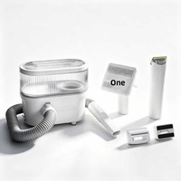 Kit de toilettage pour animaux de compagnie avec aspirateur silencieux rechargeable en matériau ABS, modèle X3 pour chiens et chats
