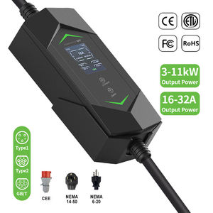 Nuevo Cargador Portátil para Vehículos Eléctricos XUNDAO XD-P-05 de 32A y 7kW, Tipo 2, Monofásico, para Uso Doméstico, Protección IP65, Pantalla LCD de 2.4'', Certificado CE - Product Image 2