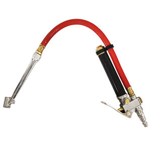 Manomètre de gonflage de pneus professionnel à double tête avec tuyau d'air - Product Image 1