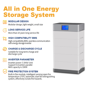 Batería montada en Pila de 48V 100ah 120ah 200ah Lifepo4 y 5kw 6kw 10kw Inversor híbrido todo en uno - Product Image 6